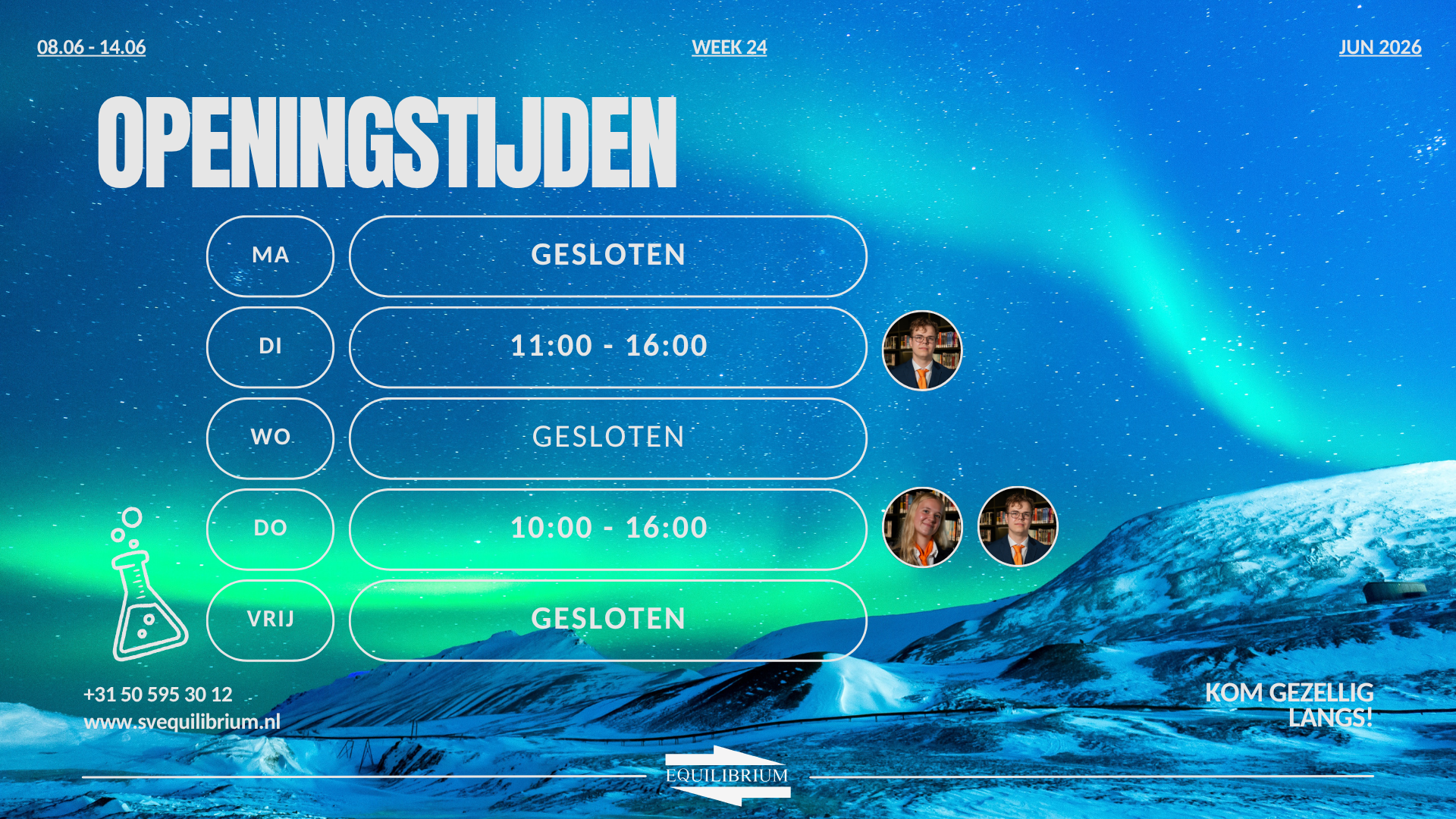 Openingstijden / Office hours w24