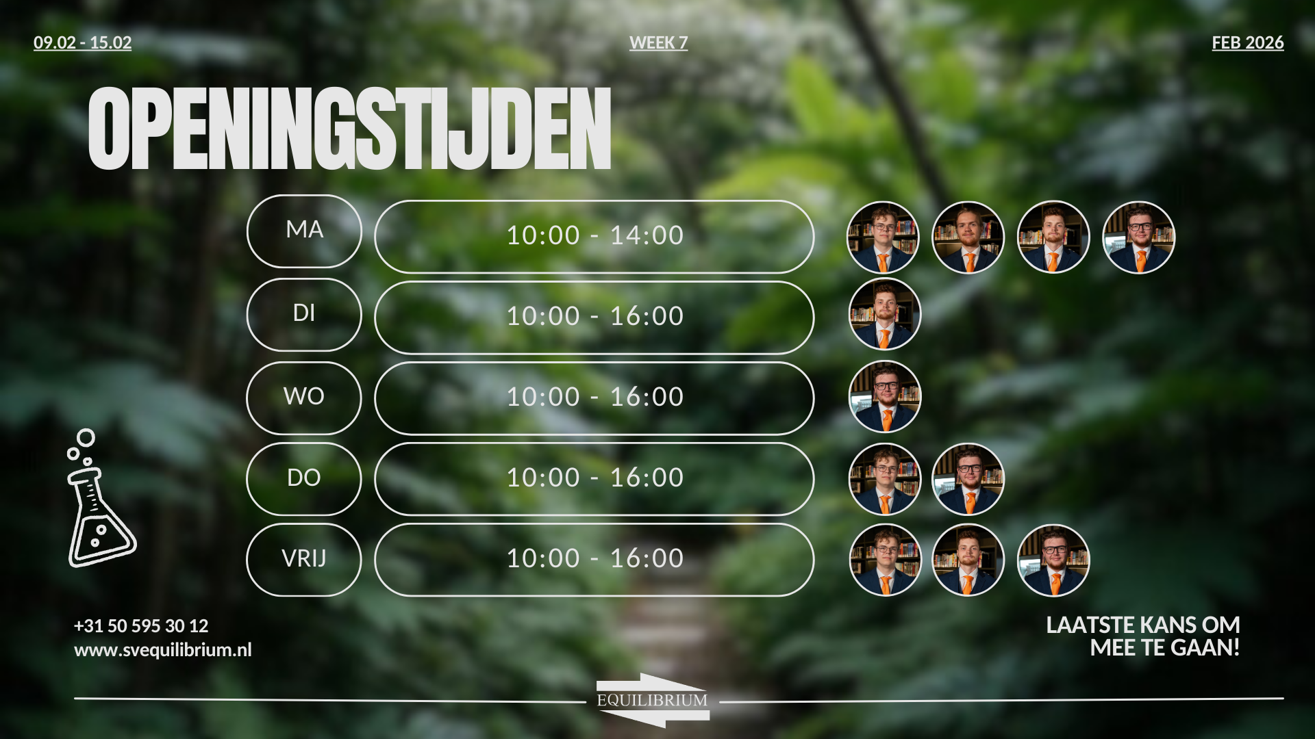 Openingstijden / Office hours w7
