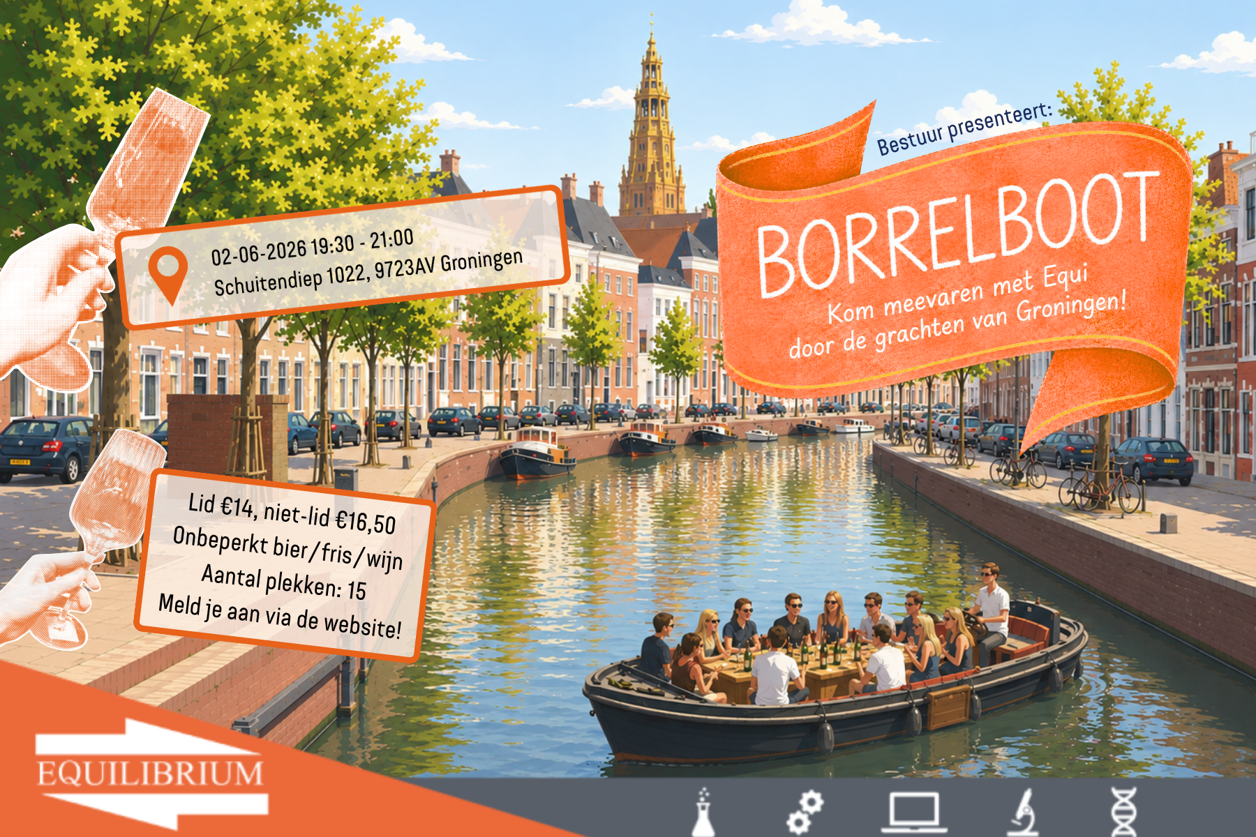 Bestuur: Borrelboot