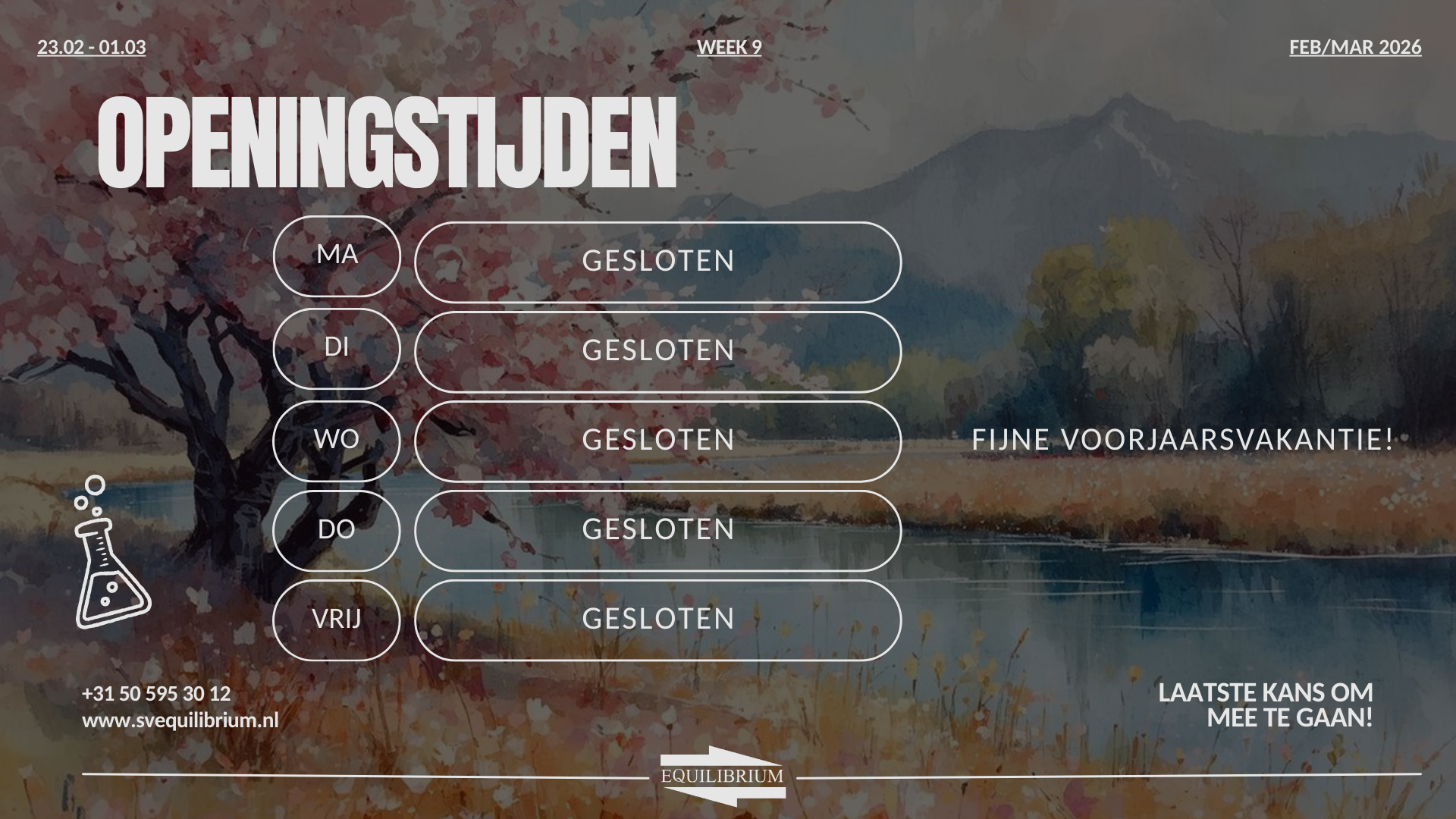 Openingstijden / Office hours w9