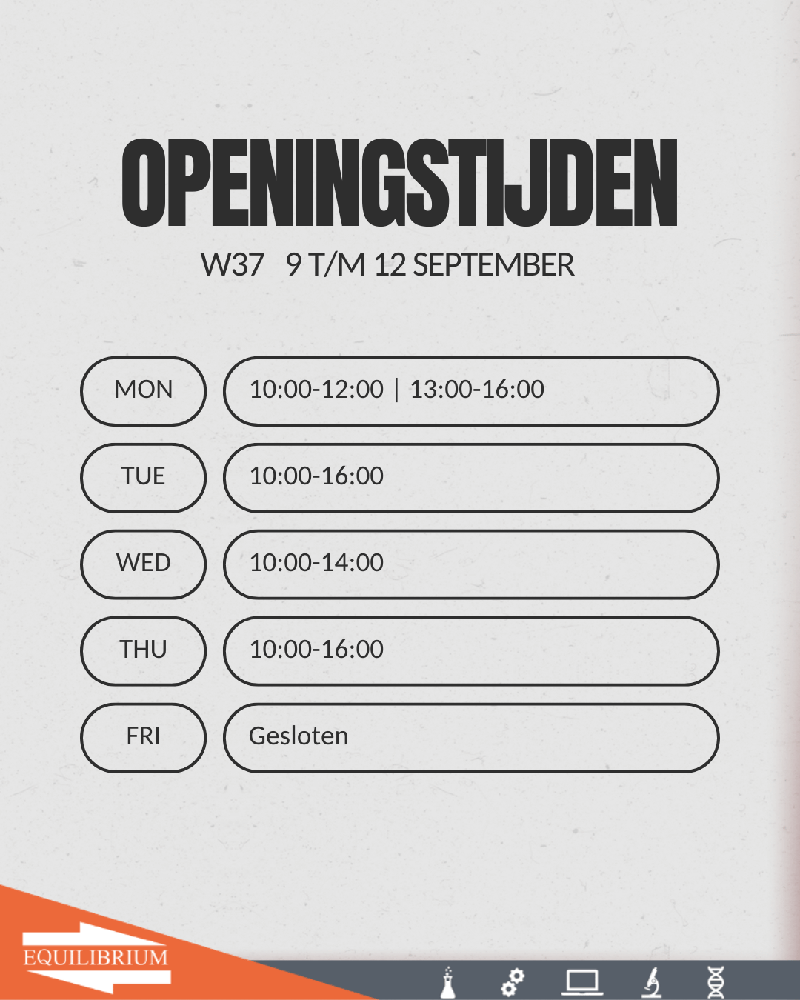 Openingstijden w37